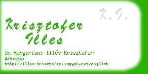 krisztofer illes business card