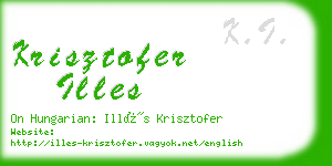 krisztofer illes business card